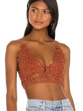 Free People Miss Dazie Bralette Bra Coconut Shell Sz L
- Rust